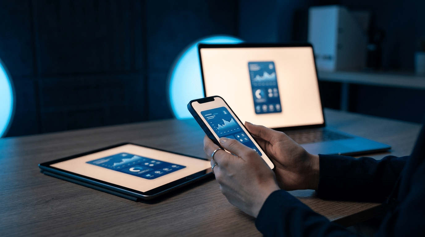 Cross-platform mobile app built by Devsynth running on iOS and Android